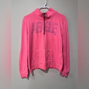 American Eagle Hot Pink Quarter Zip - Large